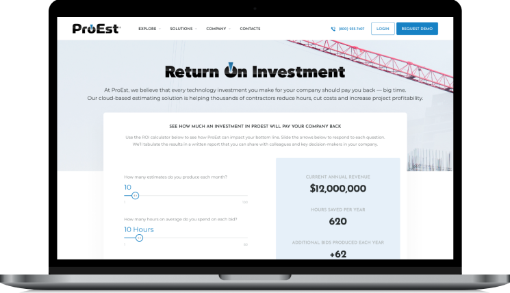 Calculateur de retour sur investissement ProEst
